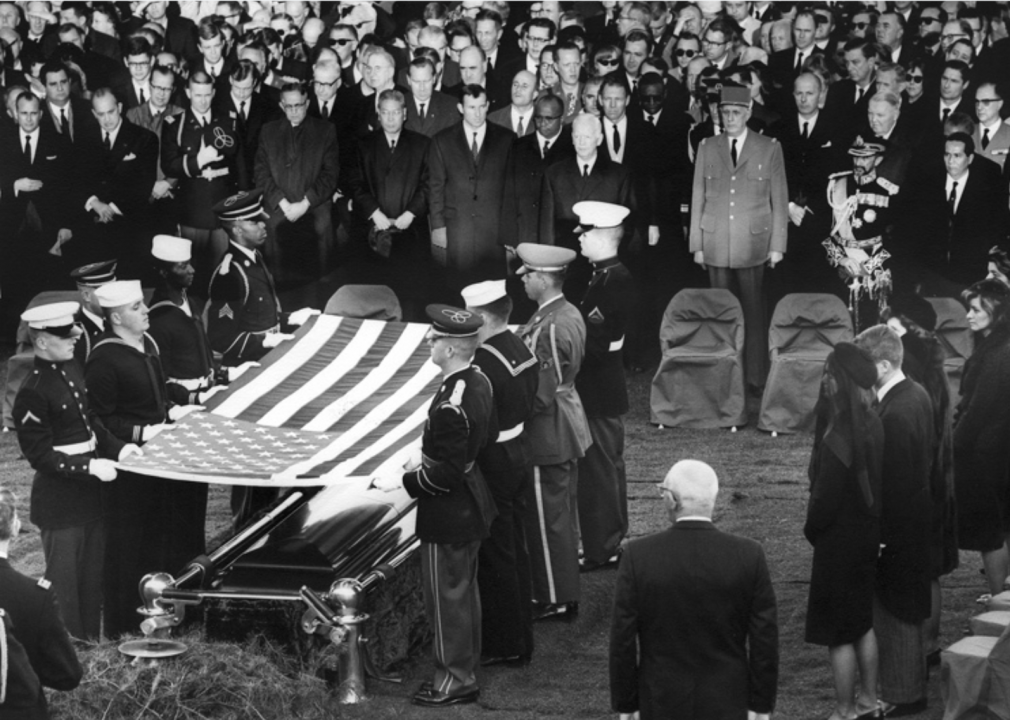 1963: Guarding the president's coffin